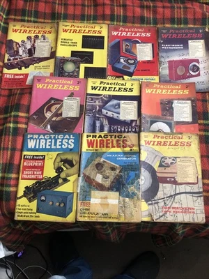 10x Practical Wireless Magazine 1963📕Editor F J Camm. Rare Vintage Collection - Image 1 of 4