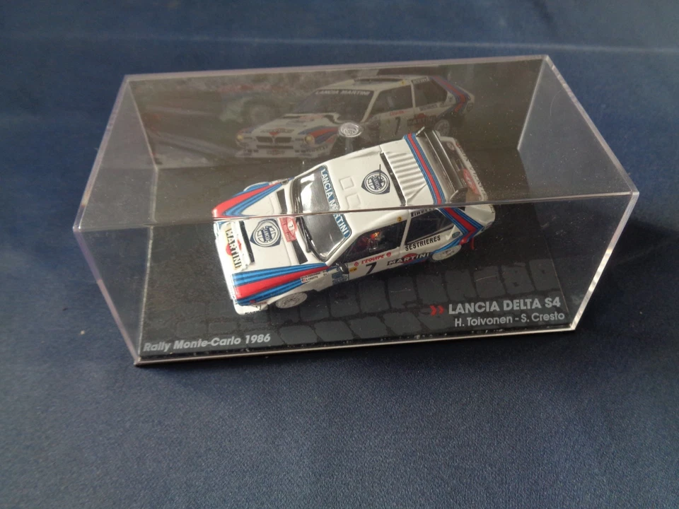 MODELLINO SCALA 1/43 LANCIA DELTA S4 RALLY MONTE-CARLO 1986 H. TOIVONEN S.CRESTO - Immagine 1 di 2