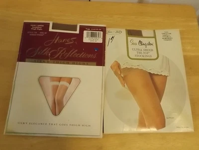 Винтажные новые нераспакованные ультрапрозрачные чулки Hanes Sears Cling-Alon из песчаника Shapely 8,5-1 1 - Изображение 1 из 4
