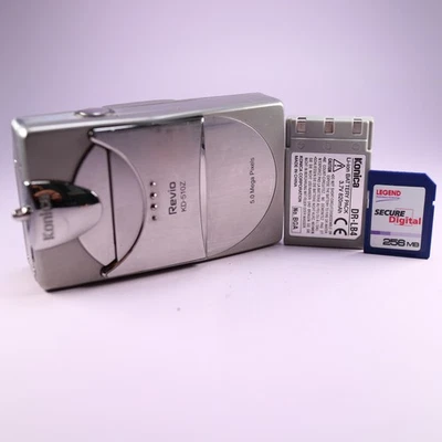 Konica Digital Camera Revio KD-510Z 5.0MP Silver Tested - Image 1 of 4