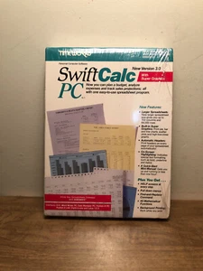 Timeworks Swift Calc PC IBM Compatible PC & Tandy 1000 / 3000 Version 3.0 - Picture 1 of 6