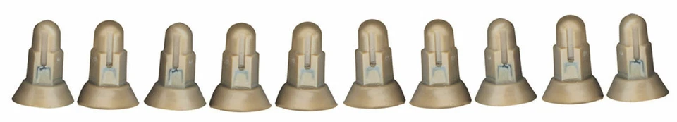 Juego de tuercas hexagonales de plástico moldeado de 10 piezas RestoParts para Pontiac GTO 1964-1973 Foto 1 de 3