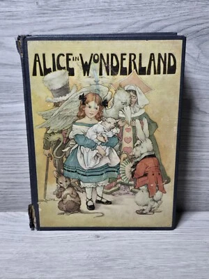 1910 Alice In Wonderland by Lewis Carroll Scarce Edition M.A. Donahue HC Fantasy Foto 1 de 4