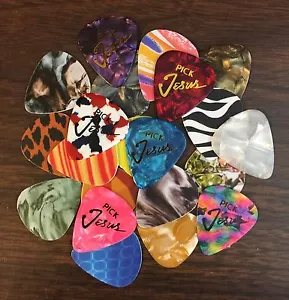 Pick JESUS picks with Custom made mix-10 Pack Bible Verse Romans 10:13 A110502 - Picture 1 of 3