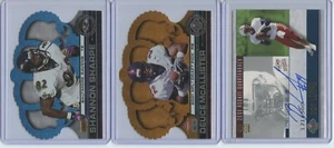 2001 Crown Royale 3 Card Lot Inc Shannon Sharpe Blue #24/75, McAllister #492/750 - Picture 1 of 2
