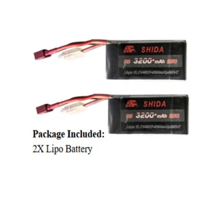 2pcs 11,1V 3200mAh 25C Deans T Stecker für MJX 14301 14302 14303 14209 14210 - Bild 1 von 8