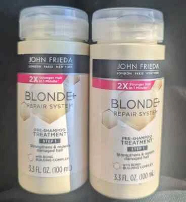John Frieda Blonde repair system pre-Shampoo Treatment Step 1  3.3oz (2pk) - Image 1 of 4