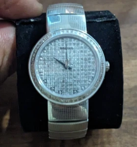 CROTON Diamond Dial and Bezel Stainless Steel Women's Watch - Picture 1 of 7