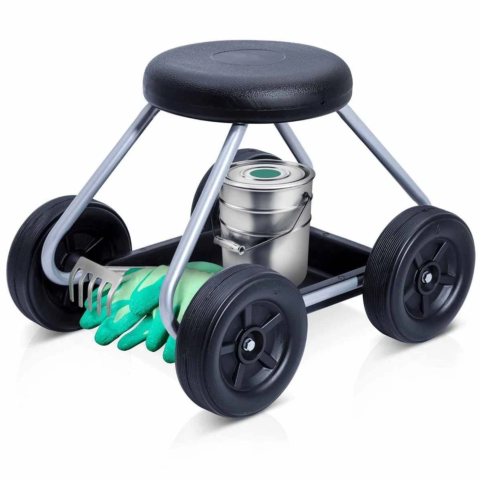 MAXIMEX Roll Sitz SECURA Garten Helfer Haushalt Gärtner Hocker Arbeits rollbar - Bild 1 von 4