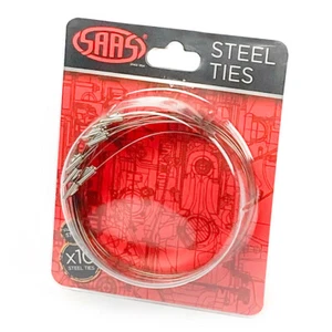 SAAS Durable Stainless Steel Ties 300mm Length 10 Pack - Picture 1 of 3