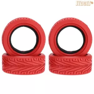Neumático de goma RC 4 piezas 65 mm para coche de carretera Traxxas HSP Tamiya HPI Kyosho RC Traxxas 1/10 - Imagen 1 de 8