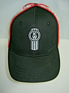 Kenworth KW Hat Cap Curved Bill Trucker Black Mesh NWT New - Picture 1 of 7