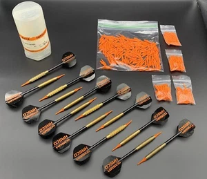 HASCO Dart Lot Orange Tips Messing Dart Barrels Flights Z3550 Beschreibung lesen - Bild 1 von 8