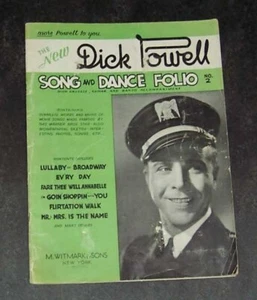 Folio de canciones y bailes de Dick Powell... Número 2. Libro de canciones de 1935 - Imagen 1 de 1