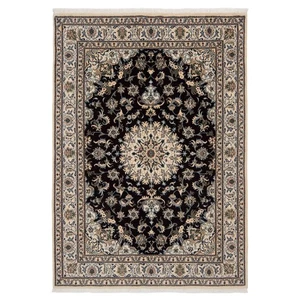 Nain 233x165 cm Handgeknüpfter Perserteppich Orient Wolle Carpet Rug Blau - Bild 1 von 15