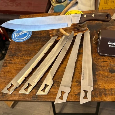 Kershaw Kai Blade Trader intercambiável 6 lâminas faca e cabo conjunto estojo muito bom estado - Imagem 1 de 4