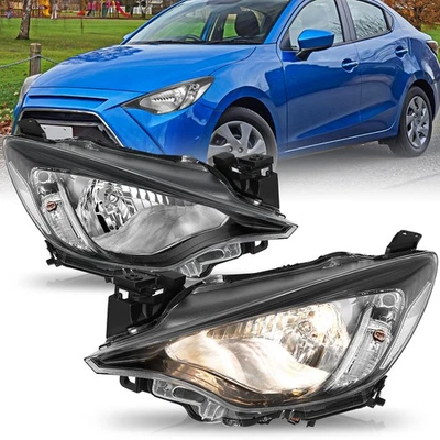 Juego de pares de faros halógenos para Toyota Yaris Yaris iA 2016-2019 sedán Foto 1 de 4