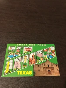 POSTED POSTCARD - GREETINGS FROM SAN ANTONIO ,TEXAS - #001 - Picture 1 of 2