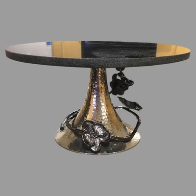 Michael Aram Black Orchid Cake Stand - Image 1 of 4