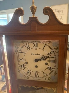Vintage Rare Daneker  Pillar & Scroll WM Chime Mantle Clock   Germany - Picture 1 of 19