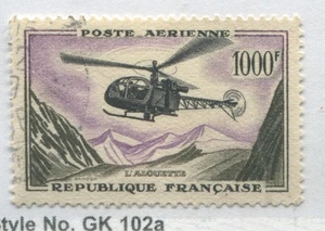 France Airmails 1957  1,000 francs used - Picture 1 of 1