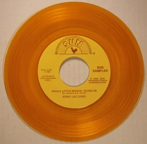JERRY LEE LEWIS/ 7” 45 / GOLD WAX SUN SAMPLER /…BALLS OF FIRE/WHOLE LOTTA SHAKIN - Picture 1 of 3