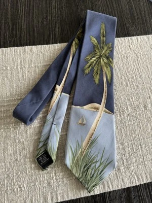 Corbata corbata Tropicals by TANGO PALM TREE velero 100 % seda Foto 1 de 4