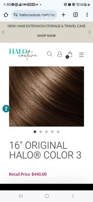 ORIGINAL HALO EXTENSION 20" COLOR 3 FROM HALO COUTURE - Image 1 of 3