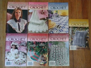 Annie's Favorite Crochet magazine, lot of 7 from 2000-2001 (C6) - Picture 1 of 4