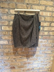 Anne Klein Rock Gr. 8 schwarz und hellbraun Tweed neu mit Etikett - Bild 1 von 6