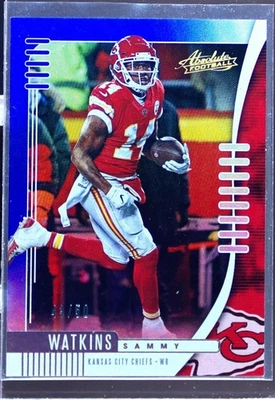 2019 Absolute Sammy Watkins Spectrum Blue /50 #39 Chiefs - Image 1 of 2