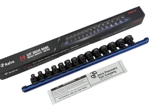 14pc Astro Pneumatic Tool NEW 3/8" Drive Metric Nano Impact Sockets Set 78314 - Picture 1 of 12