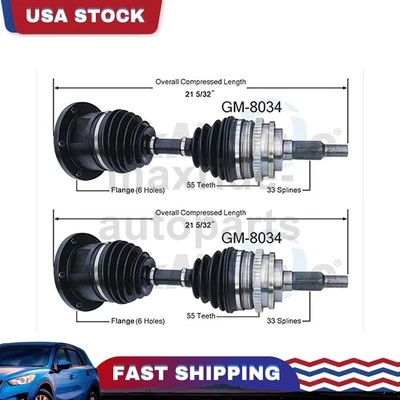 Front Passenger Driver Side CV Axle Joint Fits 1992 Chevrolet K2500 Suburban - Image 1 of 2