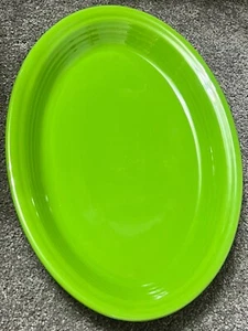 Fiestaware Kleeblatt grün Auslauffarbe groß oval Servierplatte 13 1/2" - Bild 1 von 7