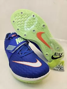 NEW Size Men's 9.5 Women 11 Nike Zoom HJ Elite High Jump Blue Orange 806561-400 - Picture 1 of 13