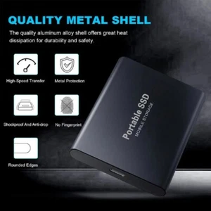 2TB-4TB External Hard Drive, High-Speed Memory, USB 3.0 HDD for Phone PC Laptop. - Foto 1 di 6