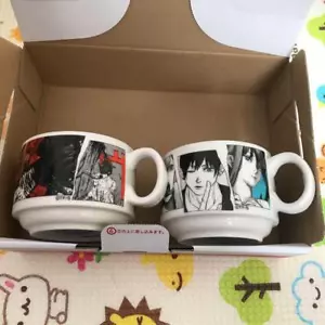 Chainsaw Man Mug cup set Denji Power Makima Japan Lawson Limited Anime - Picture 1 of 4