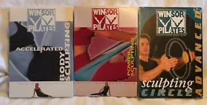 New 3 Winsor Pilates Workout DVD Lot Sculpting Circle power accelerated advanced - Imagen 1 de 5