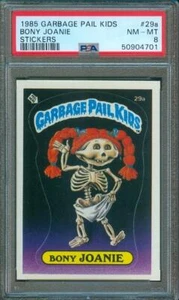 1985 Topps GPK 1st Series GARBAGE PAIL KIDS usa BONY JOANIE Award #29a PSA 8 - Picture 1 of 2