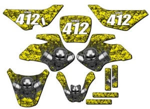 Kit De Gráficos Senge Amarillo Compatible Con JR 50 FLAMING GEARHEAD 2000-2006 - Picture 1 of 10