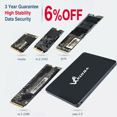 SSD mSATA 2.5" M.2 2242/2280 64GB120GB 240GB 500GB Solid State Drive SATA 3 - Image 1 of 4