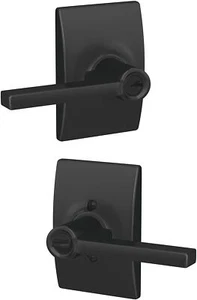 Schlage Latitude Single Cylinder Keyed Entry Door Lever Set - F51A LAT CEN - Picture 1 of 11