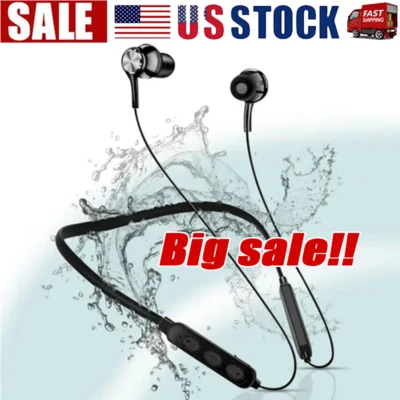 Waterproof Bluetooth 5.0 Earbuds Stereo Sport Wireless Headphones in Ear Headset - Image 1 of 4