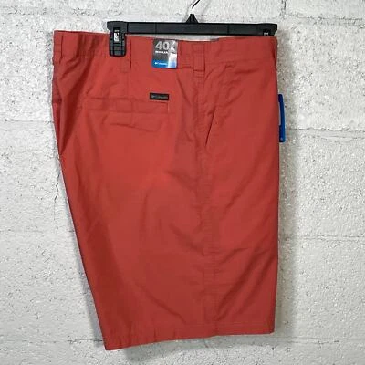 Columbia Mens 10" Cotton Chino Shorts Coral 40  - Image 1 of 4