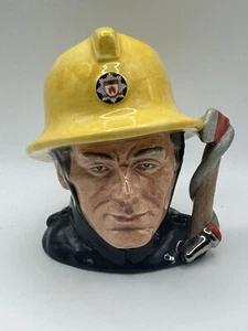 The Fireman 1988 Toby Jug. Royal Doulton 4” Tall - Picture 1 of 5