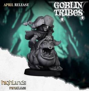 Highland Miniatures Set of 10  Goblin Frog Riders - Picture 1 of 8