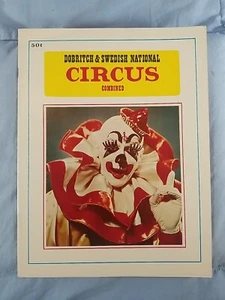 Vtg Dobritch & Swedish National Circus Combined Program Magazine late 60s - 70s? - Picture 1 of 6
