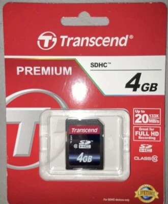 Transcend Ultimate - Flash memory card - 4 GB - Class 10 - SDHC - Image 1 of 2