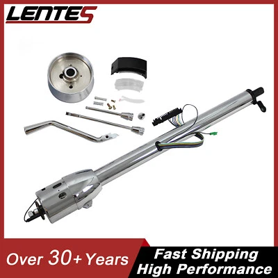 33" Chrome Steering Column Shift Tilt Auto Street Rod for 60-72 GMC Chevy C10 Foto 1 de 4