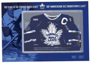 2017 Canada Sc# 3042 - Toronto Maple Leafs 100th Anniv. 5 $ Stoffstempel. OEM pkg - Bild 1 von 1